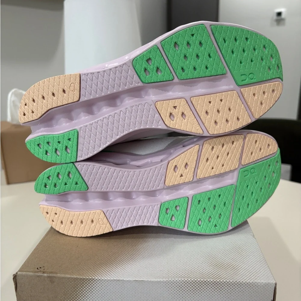 On Running Women's Athletic Shoes in Light Gray, Pink & Mint